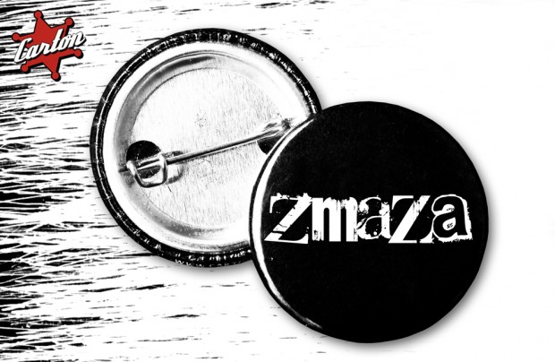 Zdjęcia produktu Przypinka ZMAZA TO NIE MY (logo czarna)