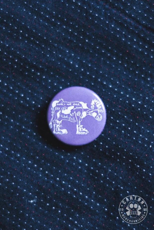 Zdjęcia produktu Przypinka THE BILL KROWA purple/white
