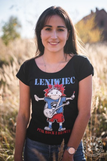 Zdjęcia produktu Koszulka damska LENIWIEC PUNK ROCK I BRAWURA