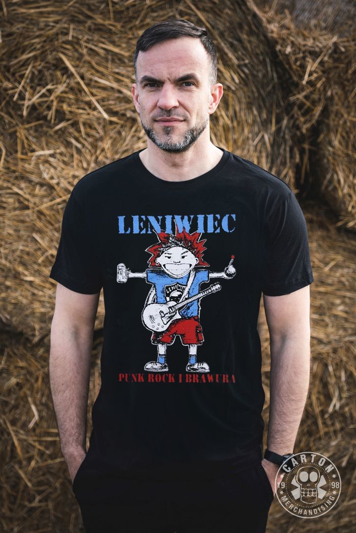 Koszulka LENIWIEC - PUNK ROCK I BRAWURA - carton.pl